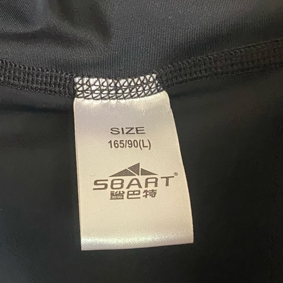 SBART Full Body Rashguard Diving Suit Surfing Snorkeling BLACK/Grey Large NE - Picture 4 of 8